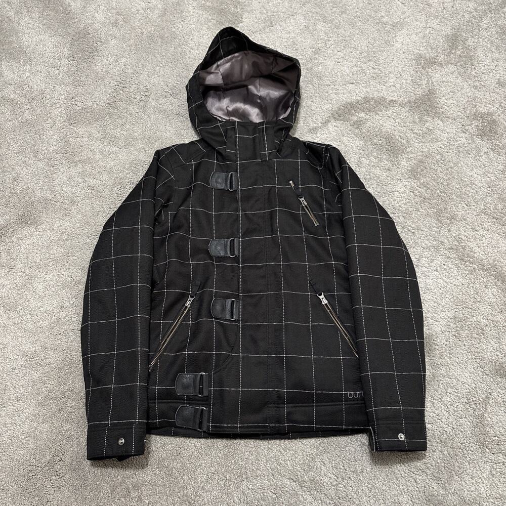 Burton Jacket Womens Medium Black DRYRIDE Hooded Snowboard Winter Coat